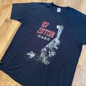 Led Zeppelin T Shirt Album IV Lantern Man Graphic Anvil Tag Distressed Thinning
